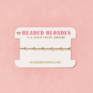 Beaded Blondes Gold Beaded Bracelet
